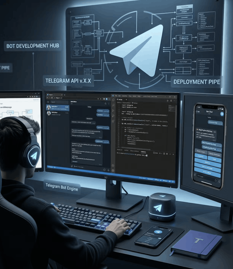 разработка телеграм приложений и телеграм ботов